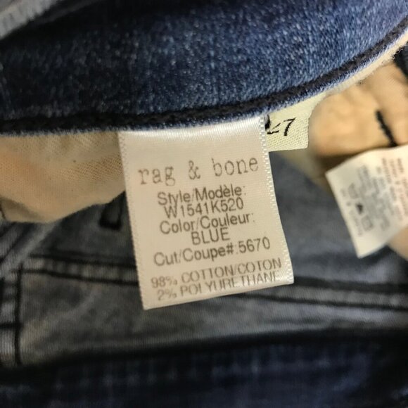 RAG AND BONE WOMENS SLIM FIT JEANS SIZE 27 - Picture 6 of 10